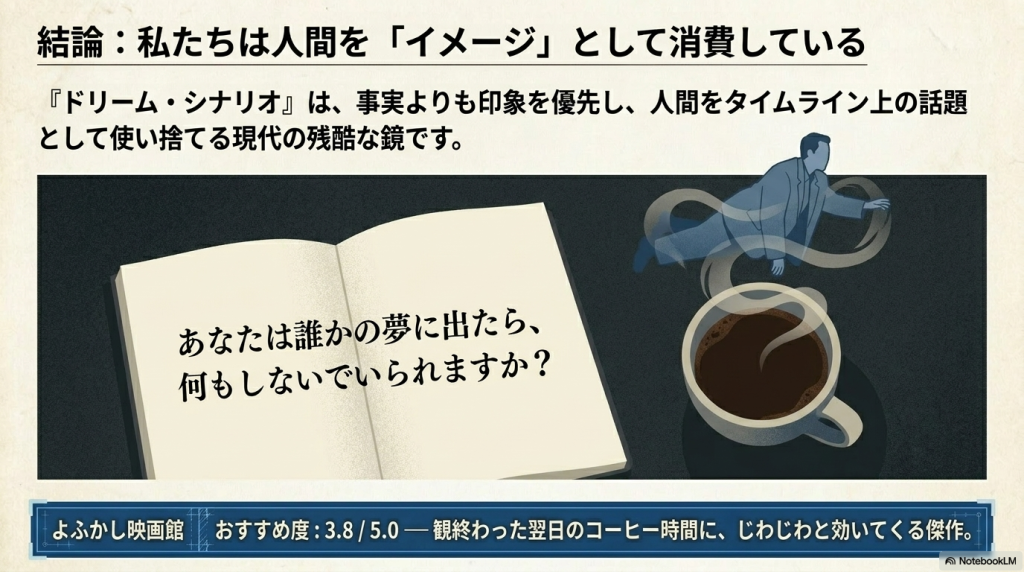 まとめ：『ドリーム・シナリオ』はわかりにくい。でも、そのモヤモヤが残る