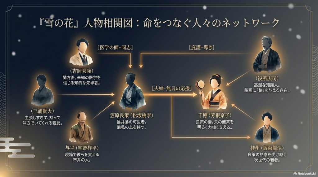 『雪の花』映画キャストを総整理!名優たちが雪の中で燃えている