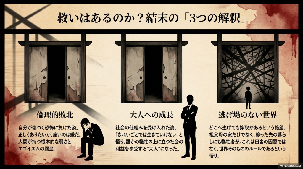 『みなに幸あれ』の結末は敗北?それとも受け入れ?