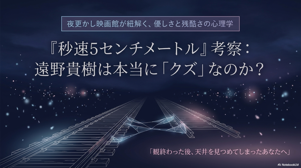 『秒速5センチメートル』貴樹はクズ？花苗・理沙・ラスト考察
